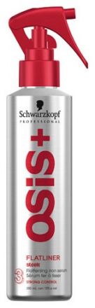 Schwarzkopf Osis+ Style Sleek Flatliner – Silně fixační sérum pro žehlení vlasů 200 ml