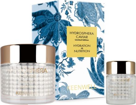Keenwell H2O Caviar Set - Hydrosphera s kaviárem (5%) 80ml + Oční gel proti únavě s výtažkem z kaviáru (2%) 20ml + Taška Dárková sada