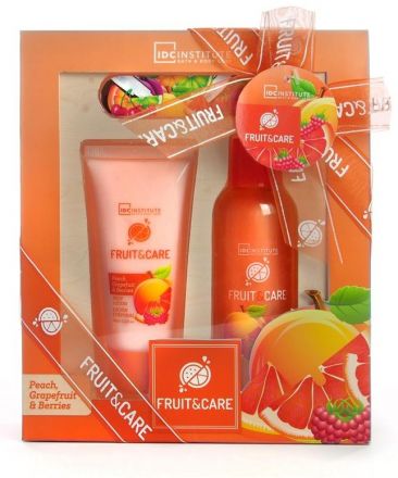 Aquarius Bath Set Orange - Sprchový gel 100ml + Tělové mléko 60ml + Pilník na nehty 1ks Dárková sada