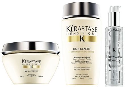 Kérastase Densifique Vánoční sada 2016 - Hydratační a zpevňující šamponová lázeň 250ml + Maska na vlasy 200ml + Tvarující mléko 150ml Dárková sada