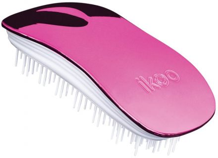 Ikoo Home Metallic White Cherry - Kartáč na vlasy bílá-višeň