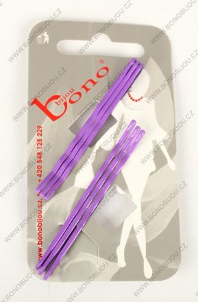 Vlasová sponka fialová 6ks