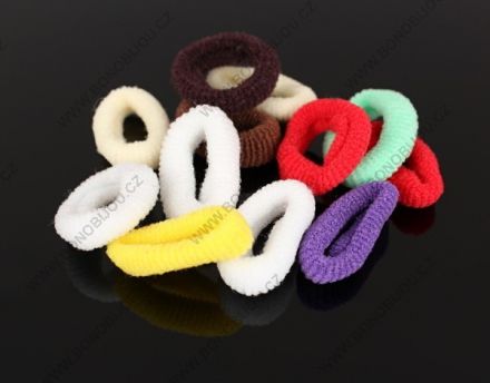 Gumičky do vlasů mix barev 12 ks