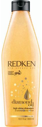 Redken Diamond Oil High Shine Shampoo - Šampon pro lesk a posilnění jemných vlasů 300ml