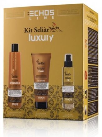 Echosline Seliár Luxury Set - Šampon 350ml + Maska 300ml + Olejový booster 100ml Dárková sada