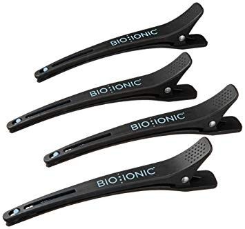 Bio Ionic Style Clips Set - Set plastových klipsů bílé 4 ks