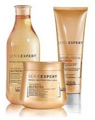 L´Oréal Professionel Nutrifier Vánoční sada 2018 - Šampon pro suché vlasy 300 ml + maska 250 ml + termoochranný krém 150 ml Dárková sada