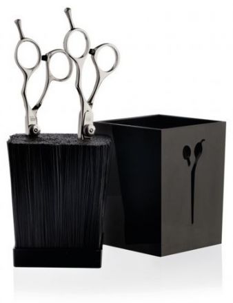 Stojan na kadeřnické nůžky černý