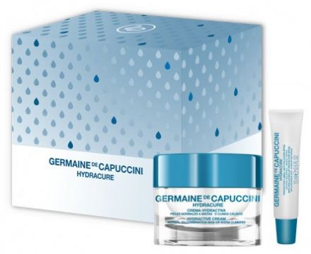 Germaine de Capuccini Hydracure Sada pro normální a smíšenou pleť - Krém 50 ml + balzám na rty 15 ml Dárková Sada