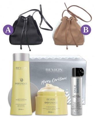 Revlon Professional Eksperience Treatment Hydro Nutritive Vánoční sada - Hydratační šampon 250 ml + Hydratační maska 200 ml + Lak na vlasy 75 ml + kabelka Dárková sada