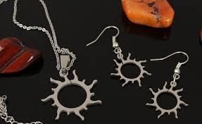 Souprava nerez ocel - náhrdelník + náušnice