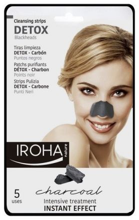 Iroha Detox Cleansing Strips - čistící proužky na nos s dřevitým uhlím 5 ks