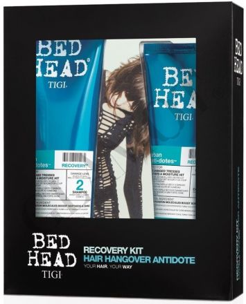 Tigi Bed Head Recovery Travel Set - Šampon pro suché vlasy 75 ml + kondicionér 75 ml + lak na vlasy 79 ml Dárková sada