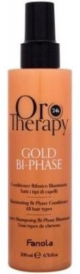 Fanola Oro Therapy Gold Bi-phase Conditioner - Dvoufázový, neoplachující kondicionér 200 ml