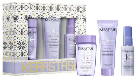 Kérastase Blond Absolu Mini Sada - Šampon 80 ml + péče 75 ml + termoochranné sérum 45 ml Dárková sada