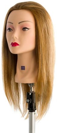 Labor Pro Cvičná hlava - Mix vlasů Tmavá blond 35cm Vyšší hustota