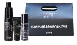 Echosline Karbon 9 Letní Set2 - Šampon 350 ml + maska 100 ml + Olej Karbon Pool&Sun 115 ml Dárková sada