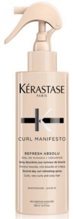 Kérastase Curl Manifesto Refresh Absolu - Osvěžující sprej pro vlnité a kudrnaté vlasy 45 ml Cestovní balení
