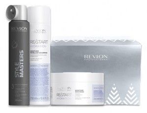 Revlon Professional Restart Hydration Sada - Šampon 250 ml + maska 250 ml + lak na vlasy 200 ml Dárková sada