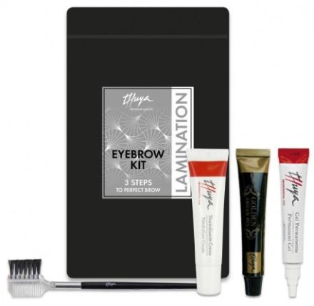 Thuya Eyebrow Kit - Permanentní gel 15 ml + neutralizační krém 15 ml + regenerační krém 15 ml + 1 kartáček Dárková sada