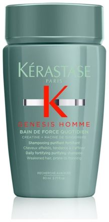 Kérastase Genesis Homme Bain De Force Quotidien Travel Size - Pánský čistící šampon 80 ml Cestovní balení