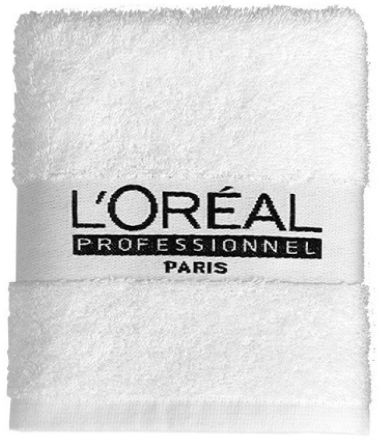 L´oréal Professionnel bílý ručník s logem 1 ks