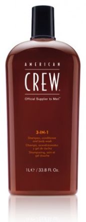 American Crew 3v1 Classic Crew - Šampon - kondicionér - sprchový gel 1000 ml
