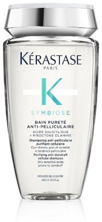 Kérastase Symbiose Bain Pureté Anti-pelliculaire - Čistící šampon proti lupům pro mastnou, citlivou pokožku hlavy 250 ml