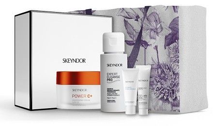 Skeyndor Power C+ Suchá Pleť Set - Pleťový krém 50 ml + vitamínová esence 50 ml + booster 15 ml + DD krém 01 15 ml Dárková sada