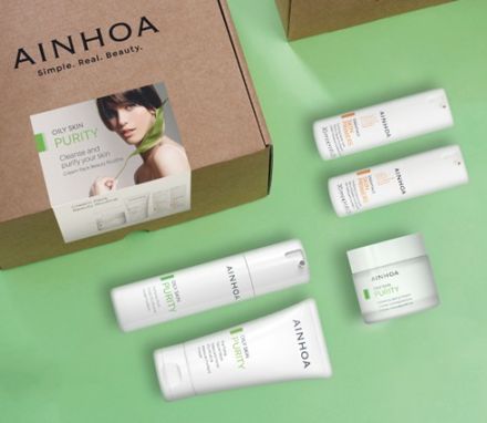 Ainhoa Purity Travel Set - Fluid 50 ml + maska 50 ml + čistící gel 30 ml + tonic 30 ml Dárková sada