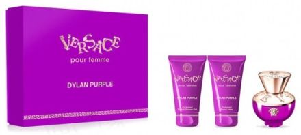 Versace Dylan Purple Set - EDP 50 ml + tělový gel 50 ml + sprchový gel 50 ml Dárková sada