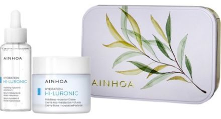 Ainhoa Hi-luronic Vánoční Set - Výživný hydratační krém 50 ml + sérum 50 ml Dárková sada