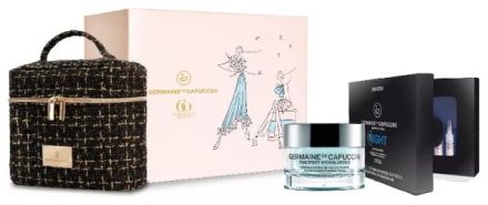 Germaine de Capuccini Timexpert Hydraluronic Set - Hydratační krém pro suchou pleť 50ml + Koncentrovaná noční kůra 10x2ml + Necesér Dárková sada