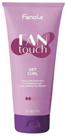 Fanola Fan Touch Get Curl Defining Cream - Krém se střední fixací je ideální pro kudrnaté a vlnité vlasy 200 ml