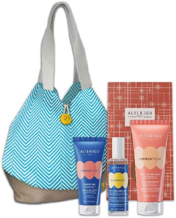 Alter Ego Summer Proof Letní Set - Hydratační tělový a vlasový gel 2 v1 100 ml + rozčesávací olej 100 ml + tělový krém 200 ml Dárková sada