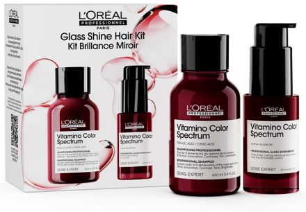L´oréal Professionnel Serie Expert Gloss Shine Hair Kit - Šampon 100 ml + bezoplachové sérum 30 ml Dárková sada