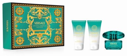 Versace Crystal Emerald Set - EDP 50 ml + tělové mléko 50 ml + sprchový gel 50 ml Dárková sada