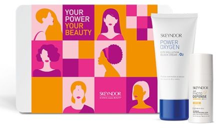Skeyndor Power Oxygen Duo Mini Set - Krém pro normální a suchou pleť 25ml + Ochranná emulze Age Photo Defense SPF50 15 ml Dárková sada