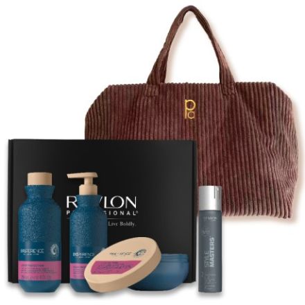 Revlon Professional Eksperience Color Protection Vánoční Set - Šampon 250 ml + kondicionér 200 ml + maska 200 ml + lak na vlasy 75 ml Dárková sada