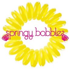 Springy Bobbles gumička do vlasů žlutá 3ks