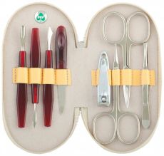 Dup Manikúra Patricie - 8-dílná koženková manikúrní sada