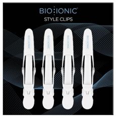 Bio Ionic Style Clips Set - Set plastových klipsů bílé 4 ks