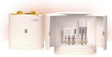 Skeyndor Corrective Vánoční sada - Krém corrective 50 ml + sérum 30 ml + ampule Uniq Cure 8H noční reparace 7x 2 ml + kabelka Dárková sada