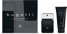 Bugatti Signature Black Set - EDT 100 ml + sprchový gel 200 ml Dárková sada