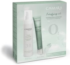 Casmara Purifying Set - Odličovač 3v1 150 ml + Okysličující hydratační krém 50 ml Dárková sada