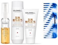 Goldwell Dualsenses Sun Reflects Travel Set2 - Šampon 100 ml + maska 50 ml + sprej 30 ml Dárková sada