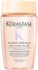 Kérastase Gloss Absolu Bain Hydra-glaze Travel Size - Hydratační a rozjasňující šampon pro vlasy se sklonem ke krepatění 80 ml Cestovní balení