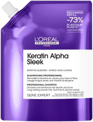 L´oréal Professionnel Keratin Alpha Sleek - Uhlazující šampon 500 ml Náhradní náplň