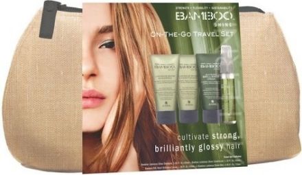 Alterna Bamboo Shine Travel Set - Šampon 40ml + Kondicioner 40ml + Lesk ve spreji 25ml + Stylingový krém 40ml Dárková sada