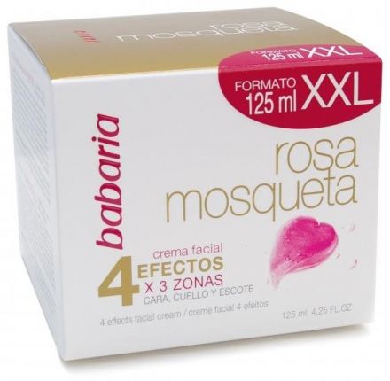 Babaria Rosa Mosqueta Facial 4 Efectos Crema - Pleťový krém 4 účinky 125 ml